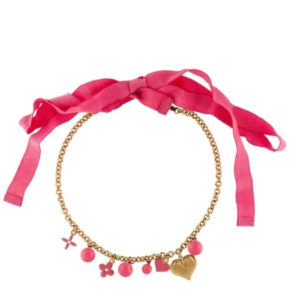 LOUIS VUITTON Enamel Sweet Monogram Necklace! - Picture 1 of 16